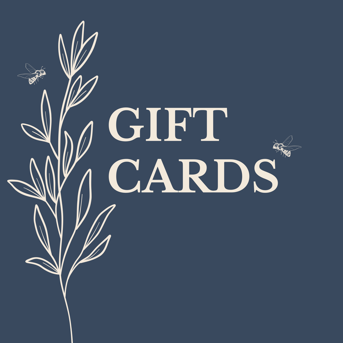 Gift card icon with bees