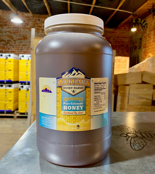 1 gallon honey jug - pure Colorado honey from Lockhart Honey Farms